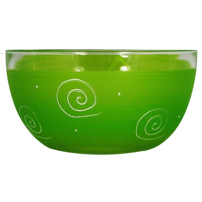 Golden Hill Studio 11" Serving Salad Bowl Hand Painted in the USA by American Artists-Frosted Curl Dot Pink Collection N6