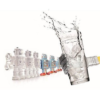 Y&XL&H Robot Winder Ice Cube Tray Silicone Soap Chocolate Pop Out Fundant Mould Mold (Random Color)