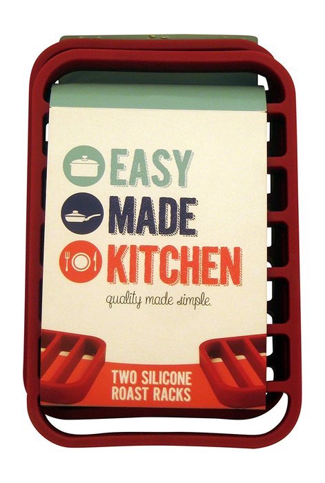 Easy Made Kitchen Silicone Roasting Rack Set, 2 Racks Per Package N4