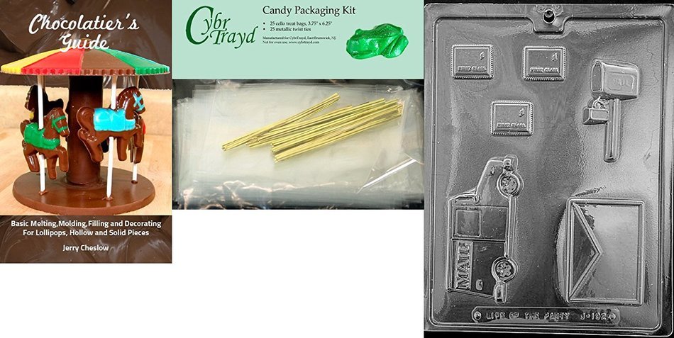 Cybrtrayd J102 Mail Kit Jobs Chocolate Candy Mold