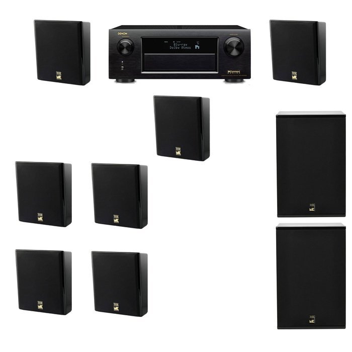 M&K Sound MP150II Wall Mounted Loudspeaker 7.2 X12 Denon AVR-X5200W