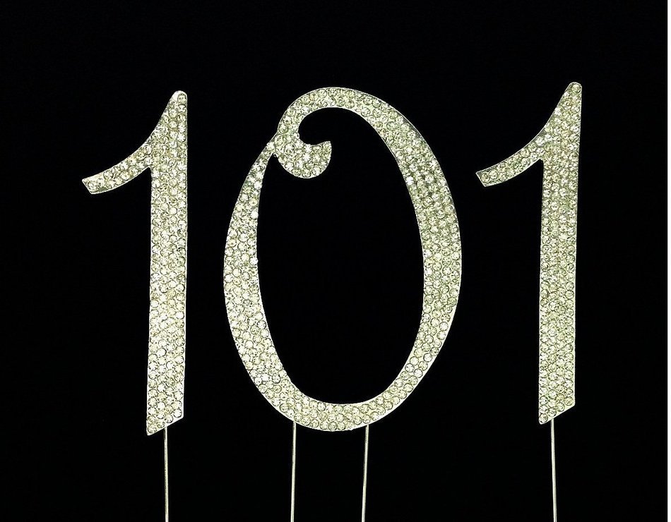 Perfectmaze Rhinestone Cake Toppers Combination Collection Wedding Anniversary Cake Decoration (13) N20