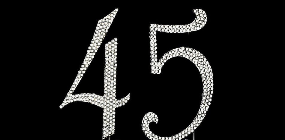Perfectmaze Rhinestone Cake Toppers Combination Collection Wedding Anniversary Cake Decoration (13) N21