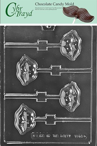 Cybrtrayd V164 Luscious Lips Lolly Valentine Chocolate Candy Mold