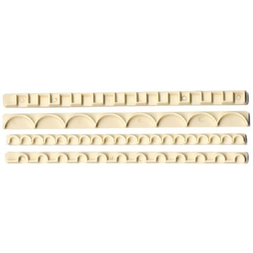 FMM Sugarcraft Straight Frill Cutter, 4 cutters included, (Set 3, 9-12)