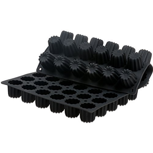 Lekue Cannele Silicone Mold, 54 forms, 2.28 Dia., 1.97 D inches N3