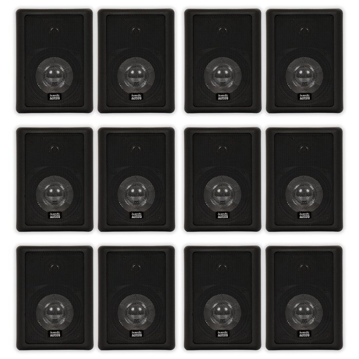 Acoustic Audio 151B Indoor Outdoor 2 Way Speakers 3600 Watt Black 6 Pair Pack 151B-6Pr