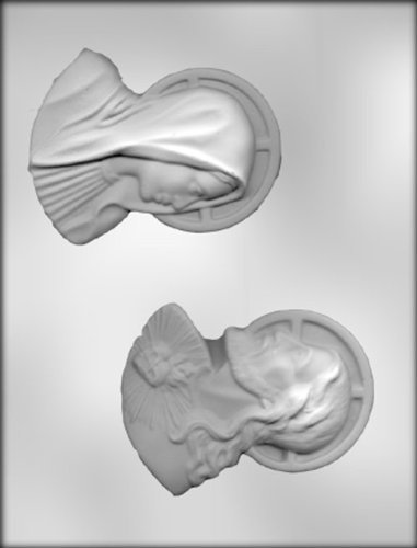 CK Products 4-3/4" Mary/Jesus Choc Mold