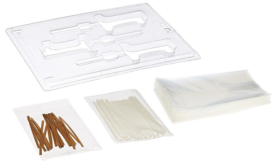 Cybrtrayd L029 1 Lolly Chocolate Candy Mold with Exclusive Cybrtrayd Copyrighted Chocolate Molding Instructions N3