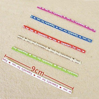 Y&XL&H About 700Pcs/lot Colorized Decorative Twist Tie of Package Kraft Paper Twist Ties Packaging Rope Wire Belt N4