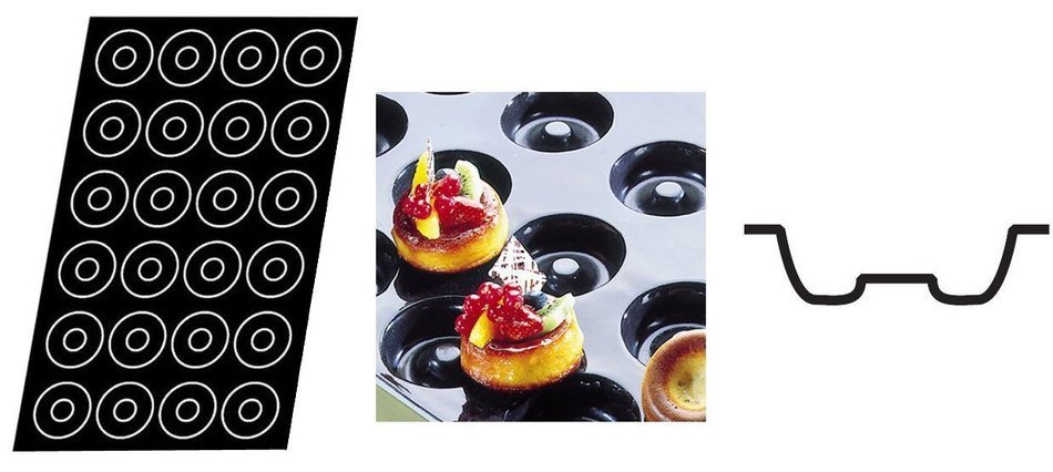 Flexipan 336015 Savarin Nonstick Sheet Mold