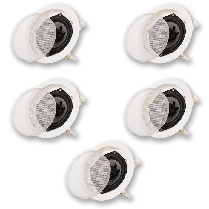 Acoustic Audio CS-IC52 In Ceiling 5 Speaker Set 2 Way Home Theater 1000 Watt CS-IC52-5S