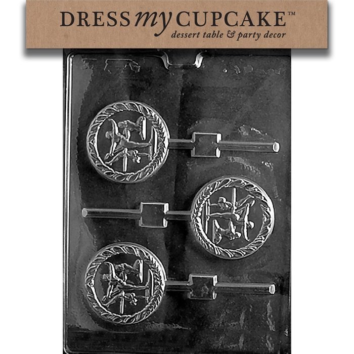 Dress My Cupcake Chocolate Candy Mold, Female Gymnast Lollipop