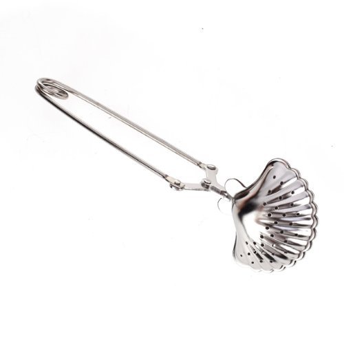 Sea Shell Tea Infuser Strainer w/ Squeeze Handle by Generic N4