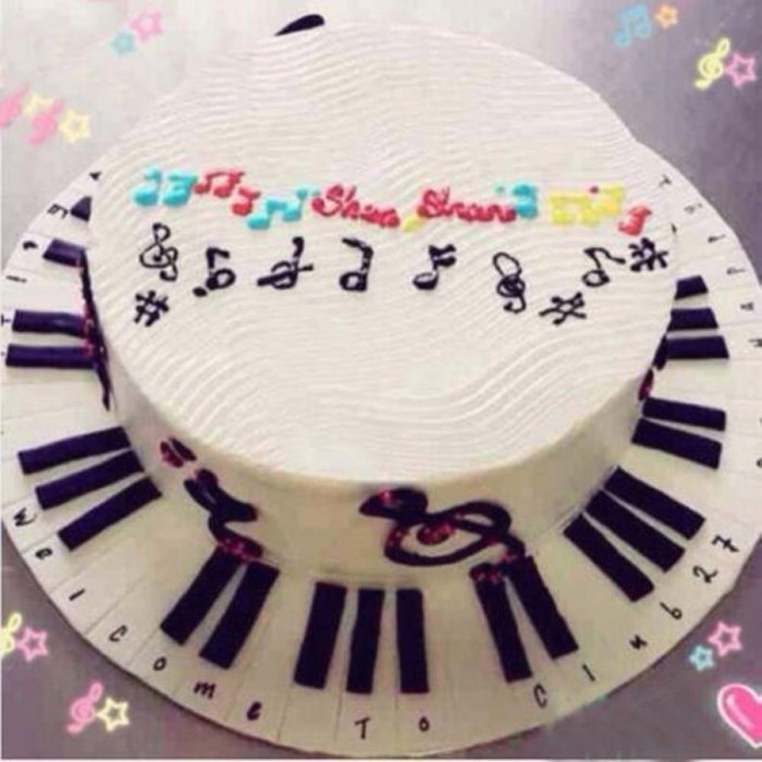 Genenic Fondant Music Note Mat Baking Tool Cake Mold Silicone Mould N9