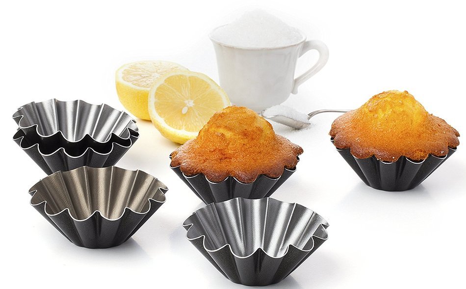 SET OF 4 UNITS Muffin Brioche mold Brownies pie cupckake egg tart pans N2