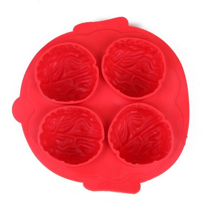 HDE Frozen Brain Halloween Party Novelty Silicone Jello Chocolate Mold Ice Cube Tray N3