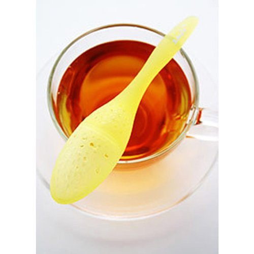 Foxnovo Cute Tadpole Shaped Plastic Teaspoon Tea Strainer Tea Infuser Filter (Random Color) N7
