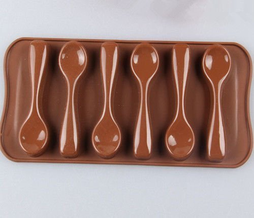 New DIY Silicone Spoon Design Chocolate Candy Cake Bakeware Mold Fondant Tools N2