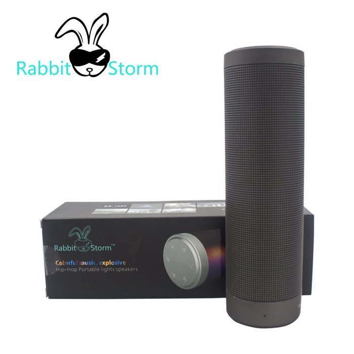 Rabbitstorm&reg; Portable Bluetooth Speaker Hi-Fi Wireless Bluetooth Speaker with Colorful LED light Built-in Microphone... N2