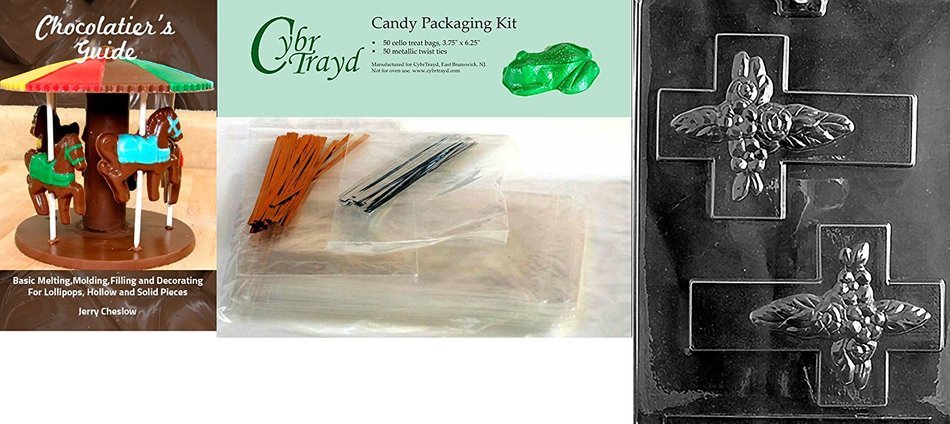 Cybrtrayd R042 Cross for Specialty Box Chocolate Candy Mold with Exclusive Cybrtrayd Copyrighted Chocolate Molding... N2