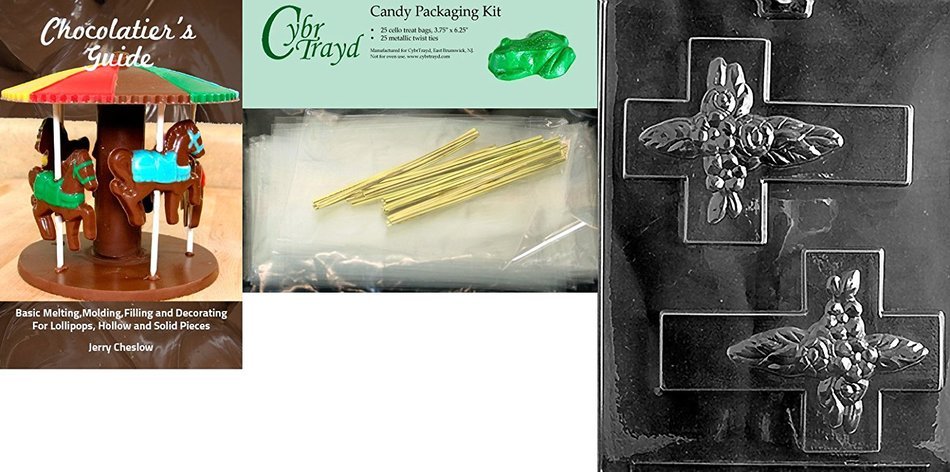 Cybrtrayd R042 Cross for Specialty Box Chocolate Candy Mold with Exclusive Cybrtrayd Copyrighted Chocolate Molding... N4
