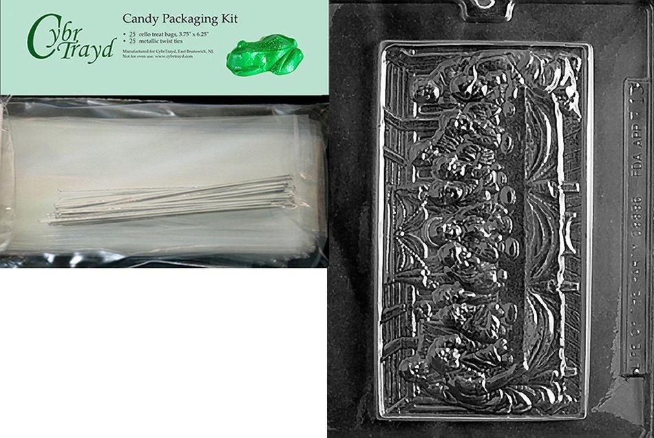 Cybrtrayd R013 Last Supper Chocolate Candy Mold with Exclusive Cybrtrayd Copyrighted Chocolate Molding Instructions... N4