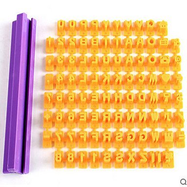 Y&XL&H Fondant Letter Impress Set Alphameric Character Set Cookie Cutter Baking Tools N2