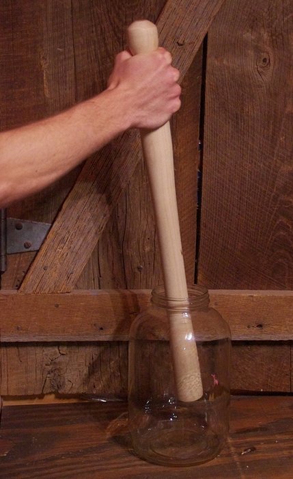 Maple Wooden Cabbage Tamper for sauerkraut and more (Large 25" tall) N3