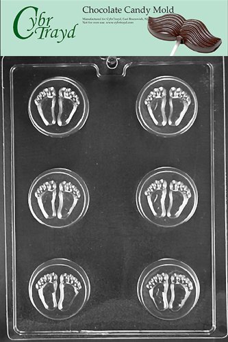 Cybrtrayd B057 Baby Feet Cookie Mold Baby Chocolate Candy Mold