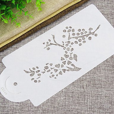 Y&XL&H Blooming Cherry Tree Cake stencil Set, Cake Border Stencil Template, Cake Border Stencils, Art Stencils, N4