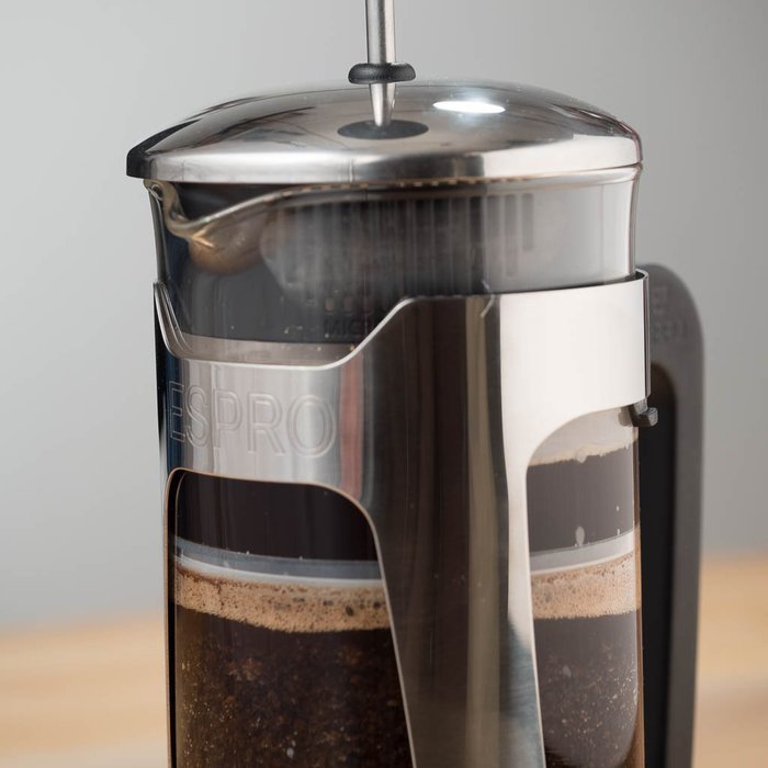 Espro Press P5 - French Press Coffee Press with Thick & Durable SCHOTT Duran glass + Bonus Wooden Stirring Spoon... N9