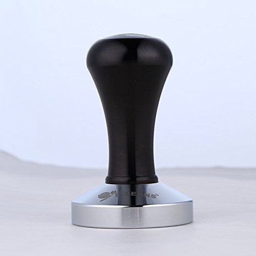 SMKF Coffee Tamper Machine 57.5mm Diameter Stainless Steel Flat Base Grip Handle Barista Espresso Bean Press Tool... N3