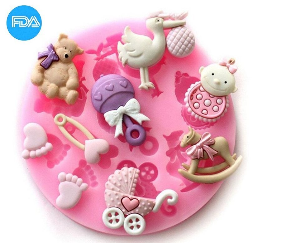 Children's ability to exercise, plasticine shape Office School Educational DIY Craft Silicone Fondant Mold Silicone... N42