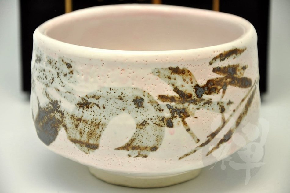Japanese Mino Yaki ware Matcha Bowl Green Tea 11 / 11 / 7.5cm (4.3 / 4.3 / 2.9inch)[7339] N5