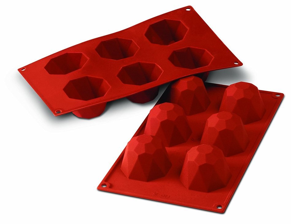 Silikomart SF048/C Silicone Classic Collection Mold Shapes, Diamond, Small