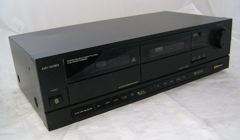 Sherwood DD-1030 Stereo Double Cassette Deck with High-Speed Dubbing N2