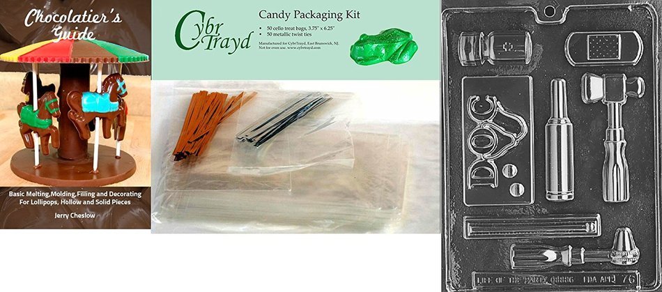 Cybrtrayd J076 Doctor's Kit Chocolate Candy Mold with Exclusive Cybrtrayd Copyrighted Chocolate Molding Instructions N3