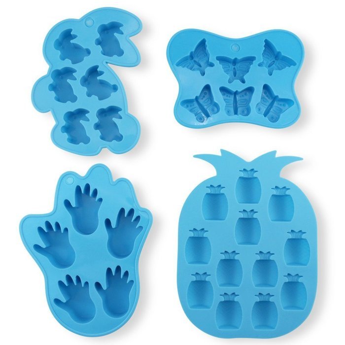 Candy Making Molds, 8 PCS YYP [Night Owl, Car, Bear, Guitar, Rabbit, Hand, Butterfly, Pineapple Shape Mold] Silicone... N4