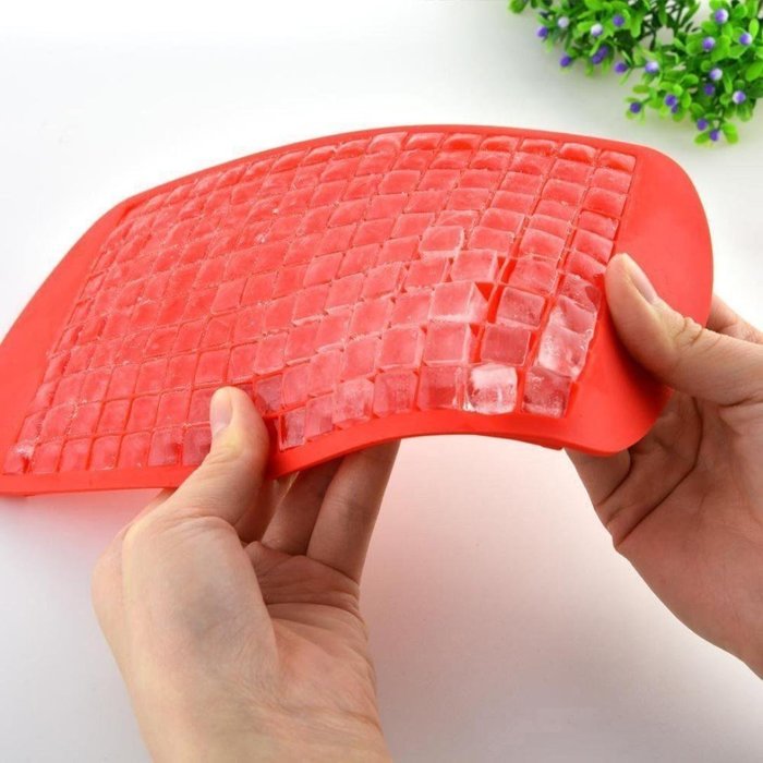 Cake Mould,Baomabao 160 Ice Cubes Frozen Cube Bar Pudding Silicone Tray Mould Mold Tool (Blue) N3