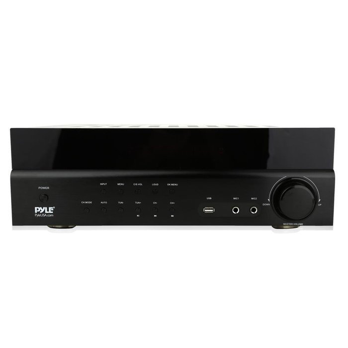 Pyle Home Theater Amplifier Wireless Bluetooth Audio Receiver 5.1 Channel Hi-Fi System, AM/FM Radio, MP3/USB... N3