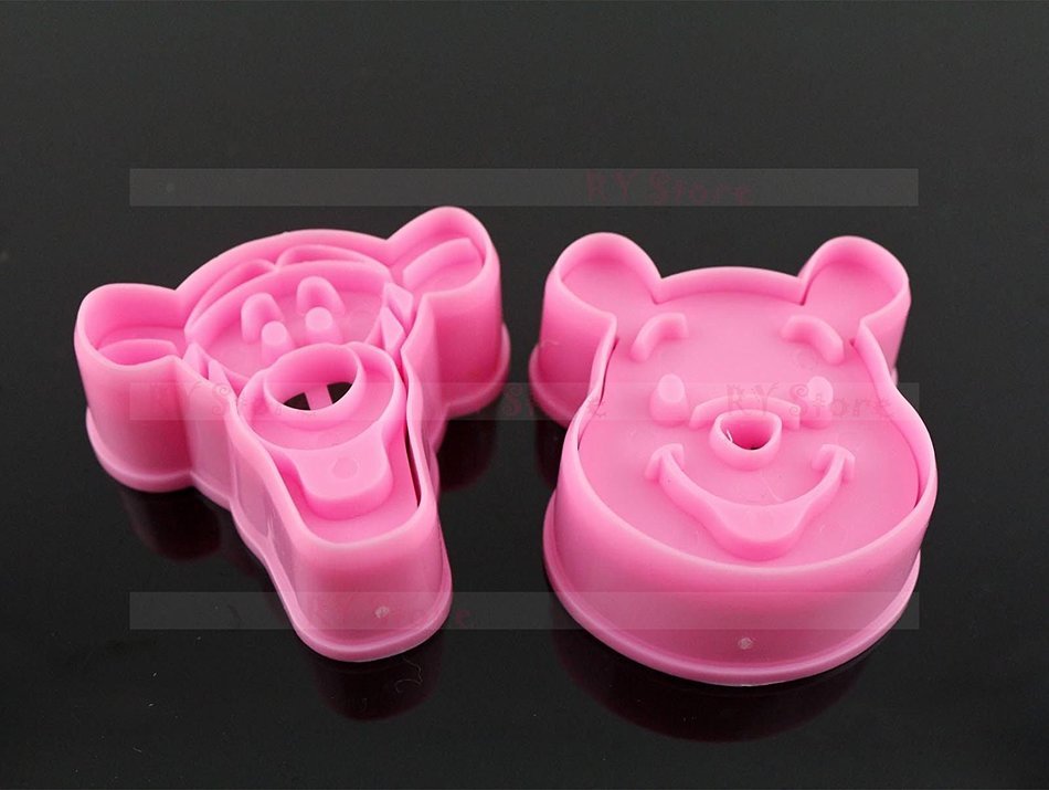 1 Set Cute Laughed Tiger Winne Bear Design Baking Cookie Fondant Cake SugarCraft Biscuit Chocolate Clays DIY Modelling... N4