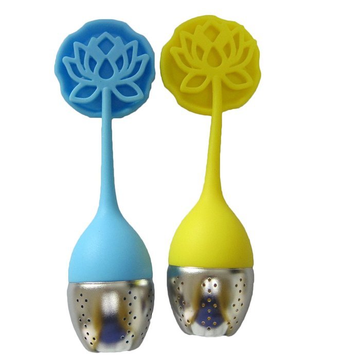 JLHua Lotus Flower Loose Leaf long-handled Tea Infuser Best Tea Scoop Strainer N11