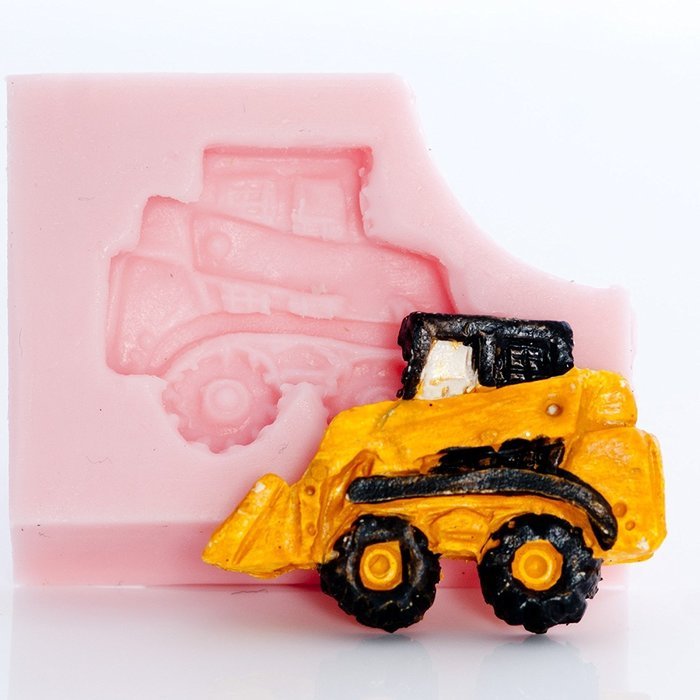 Small Skid Steer Silicone Mold Food Safe Fondant, Resin, Polymer Clay Mold. Flexible easy to use. Jewelry, Craft... N3