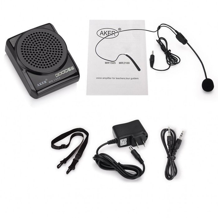 Voice Amplifier, Goodee Rechargeable Portable Waistband Pa System Microphone for Teachers Coaches Tour Guides... N5