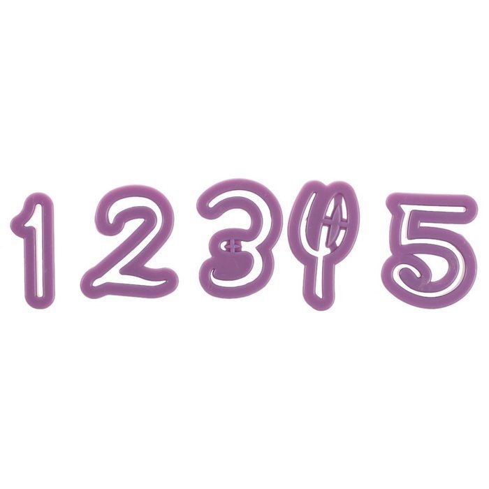TOOGOO(R)36 Pcs Letter & Number Cutter Silicone Fondant Mould Chocolate Baking Mold Cake Decorating Sugarcraft... N3