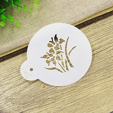 Sher Small Botanical Flowers Cookie Stencils,Cake Stencils Decoration,Tools for Fondant, N5