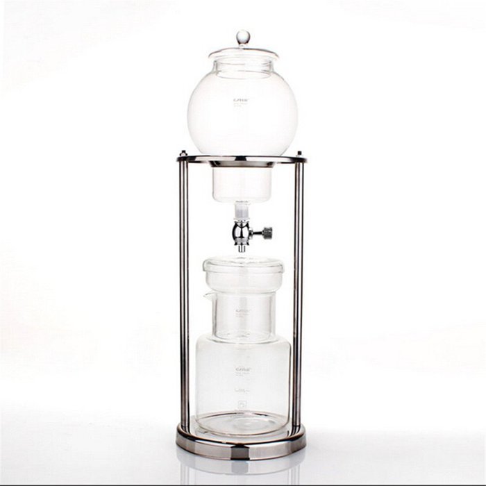 stainless steel frame glass ice drip pot N4