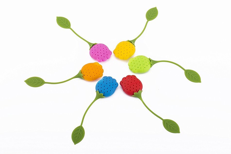 LIFE VIP 6 PCS Silicone Loose Leaf Tea Strainers N4