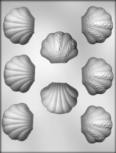 CK Products 1-1/4-Inch Plain and Fancy Clam Shell Chocolate Mold